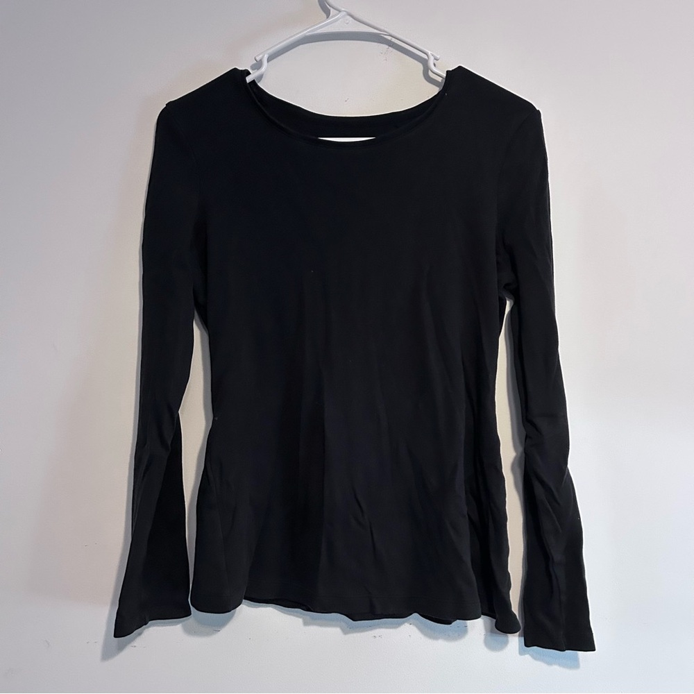 Charter Club Black Long Sleeve Women's Top